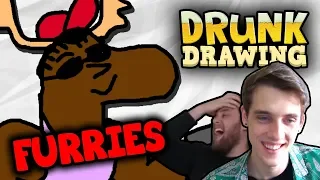 DRUNK DRAWING FURRIES