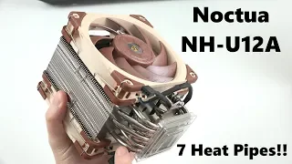 Noctua NH-U12A Unboxing and Install (Meshify C Case - NH-D15 Comparison)