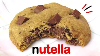 You Will Love These NUTELLA Stuffed CHOCOLATE Chip COOKIES!