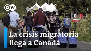 Unos 40.000 migrantes cruzaron a Canadá desde la frontera con Nueva York en 2022, un nuevo récord