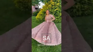 SANTIAGO ALEJANDRO ROSEGOLD QUINCEAÑERA DRESS