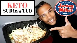 KEEPING IT KETO AT JERSEY MIKES | SUB IN A TUB | MUKBANG