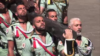 Legionarios cantando El Novio de la Muerte - Semana Santa de Málaga 2016