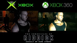 The Chronicles of Riddick: Assault on Dark Athena Xbox vs Xbox360 Graphics Comparison