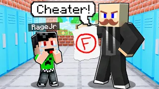 Kid Gets CAUGHT Cheating in Minecraft School!