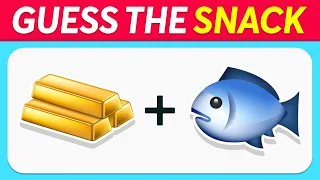 Guess the SNACK & JUNK FOOD by Emoji 🌭🍫 Quiz Kingdom