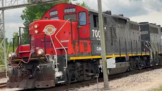 Yard Switching, A Shortline Services A Customer on Industrial Spur