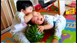 Best Videos of Cute Funny Twin Babies Compilation|Fighting and Playing Baby #funny #fighting