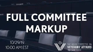 2019-10-29 Full Committee Markup on Pending Legislation