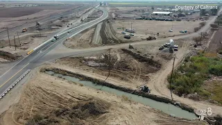 Moving geyser impacting major roadway in Imperial County - Caltrans drone video of Niland Geyser