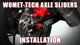 How to install Axle Sliders on a Honda Grom and Kawasaki Z125 by TST Industries