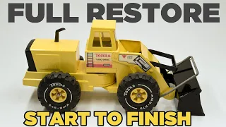 How to Restore Tonka Front End Loader -  Vintage Metal Toy (Full Restoration Version)