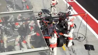 2007 Turkey GP - Kimi & Alonso - 1st Pit Stop