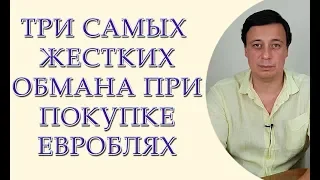 Три самых жестких обмана при покупке евроблях. Как не быть обманутым при покупке евроблях?