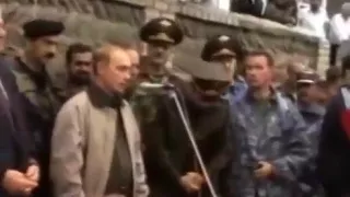 Горячий Август 1999 года. Путин прибывает в Дагестан. 27.08.1999. Putin. Dagestan.