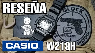 Bueno, bonito y barato. El W218H  de Casio. En español.