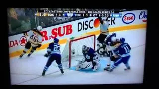 David Krejci Hat trick to beat Maple Leafs Jack Edwards goes crazy