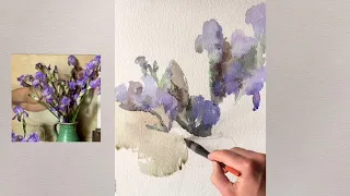 Ирисы, акварель/watercolor