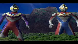 TIGA & DYNA TAG TEAM MODE - Ultraman Fighting Evolution 3 (PS2)
