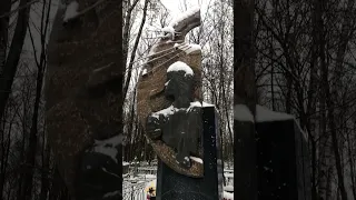 Могила Виктора Цоя в Санкт-Петербурге. Видео снято 28 ноября 2023 г.