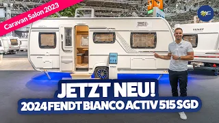 MESSENEUHEIT 🙌 2024 Fendt Bianco Activ 515 SGD! | Caravan Salon Düsseldorf 2023 × Camperland Bong