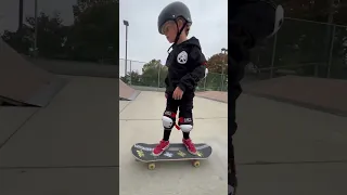 Quick lap around the skatepark with 4 year old skater Brody aka Tiny Hawk.