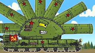 The Most Epic Mega Tank Battle - Cartoons about tanks