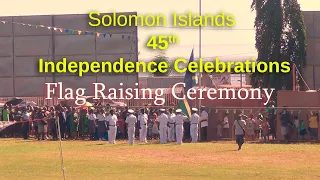 Solomon Islands 45th Independence. Flag Raising Ceremony.