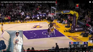 FlightReacts To PISTONS at LAKERS | FULL GAME HIGHLIGHTS | February 13, 2024!