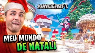 DECORAMOS A VILA PARA O NATAL - MINECRAFT #54