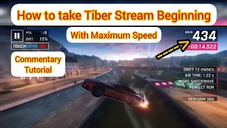 Asphalt 9 - Best way to take beginning section of Tiber Stream [Commentary Tutorial]