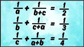 Math Olympiad || A Nice Algebra Problem || Solve for "a" , "b" , "c"