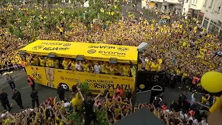 You'll never drive alone: BVB-Fans feiern Pokalhelden