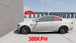 BMW 330i VS Wall 300KP/H - BeamNG Drive | Next Generation Beam