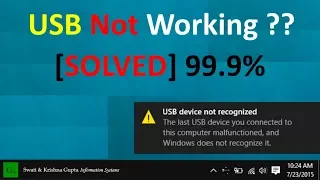 [SOLVED] Phone/USB not Working, Connecting, Recognized, Detected, Showing PC/Computer Windows 7/8/10