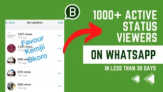 HOW TO INCREASE YOUR WHATSAPP STATUS VIEWS