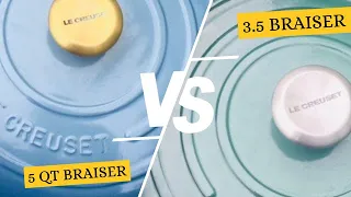 Le Creuset This or That| Le Creuset 5 qt. Braiser Vs 3.5 qt. Braiser  |May 2024