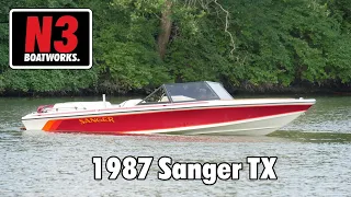 1987 Sanger Skier TX - On Water || N3 Boatworks