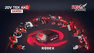 RODEX REX X POWER 20V TEK AKÜ SERİSİ