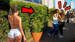 BUSHMAN PRANK👻 THE MOST INSANE SCARES OF ALL TIME😱 BEAUTIFUL GIRLS PANICKING CRAZY SCREAMING!