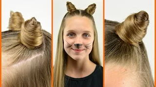 DIY Cat Ears (with your own hair) | Halloween | BabesInHairland.com