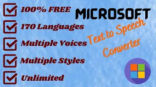 Text-to-Speech Tool by Microsoft | Free and Easy to Use