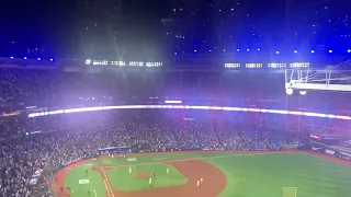 Toronto Blue Jays Win Horn and Victory Light Show