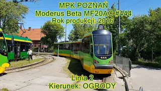 MPK Poznań - Linia 2, Moderus Beta MF20AC #444