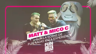 Matt et Mico C sur la scène de Fun Radio Ibiza Experience 2024