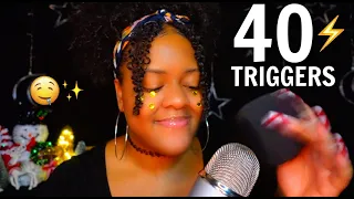 ASMR ✨40 FAST AND AGGRESSIVE TRIGGERS IN 40 MINUTES⚡[ BRAIN MELTING & INTENSE 🤤 ]