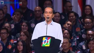 (Full) Pidato Jokowi yang Menggetarkan di Konvensi Rakyat "Optimis Indonesia Maju"