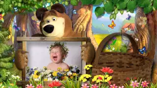 Слайд шоу для ребенка из фото  Proshow Producer project  Masha and the Bear    YouTube