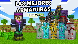 LAS MEJORES NUEVAS ARMADURAS DE MINECRAFT 1.20 - Top 15 Mejores Armaduras Snapshot 23w04a