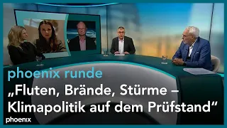 phoenix runde: "Fluten, Brände, Stürme – Klimapolitik auf dem Prüfstand"